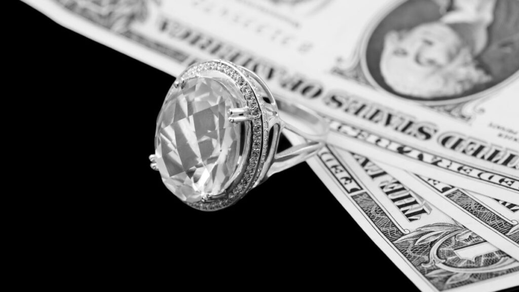 diamond rings and money
